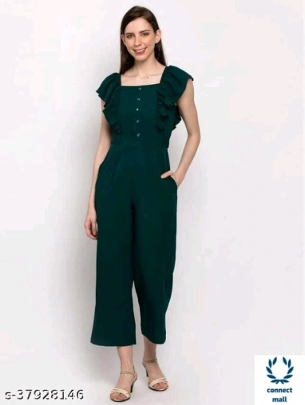 Classy Graceful Women Jumpsuits - S, crepe, Pack of :1